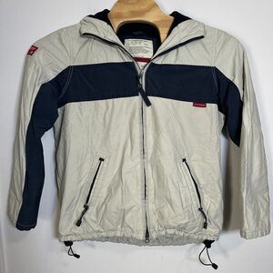 Vintage ABERCROMBIE FITCH A/92 Jacket Men Medium Tan Fleece Lined Gorpcore Y2K